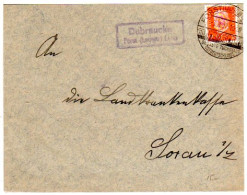 DR 1932, Landpost Stpl. DUBRAUCKE über Forst (Lausitz) Land Auf Brief M. 12 Pf. - Brieven En Documenten
