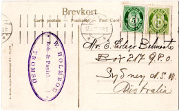 Norwegen 1920, 5+20 öre Auf Spitzbergen Polar-AK V. Tromsö N. Australien - Storia Postale