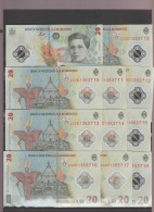 ROMANIA 10 X 20 LEI - 2021 (Reprint 2023 New ) -Set Of 10 Banknotes Consecutive Series ECATERINA TEODOROIU- Polymer -UNC - Roumanie