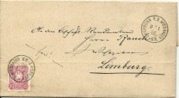 DR 1885, Kl. K1 HERBORN R.B. WIESBADEN Klar Auf Brief M. 10 Pf. - Covers & Documents