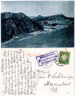 Bayern 1907, Posthilfstelle HIRSCHBERGHAUS Taxe Kreuth Dorf Auf Sw-AK M. 5 Pf - Storia Postale