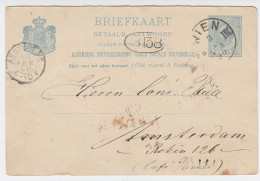 NL 1890, 5 C. Antwortteil Ganzsache Zurückgebraucht V. Wien Österreich. #2561 - Otros & Sin Clasificación