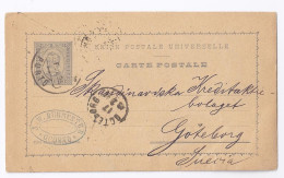 Portugal 1894, Brief Stpl. Porto Auf Ganzsache N. Schweden. #658 - Altri & Non Classificati