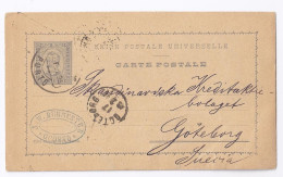 Portugal 1894, Brief Stpl. Porto Auf Ganzsache N. Schweden. #658 - Autres & Non Classés