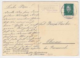 DR 1931, Posthilfstelle Lohof T. Hausen (bei Mindelheim) Auf Karte M. 8 Pf #2300 - Covers & Documents