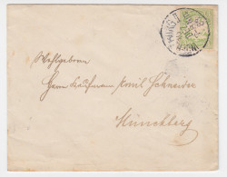 Bayern 1888, EF 3 Pf. (A-Zähnung,Mi.54A, 45.-€) Auf Drucksache V Würzburg. #2037 - Storia Postale