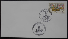 T44 Cachet Temporaire Trévières 14 Calvados Anniversaire De La Libération 9 10 Juin 1994 - Commemorative Postmarks