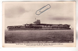 CPA MARINE NAVIRE DE GUERRE PORTE-AVIONS ANGLAIS HMS H.M.S.COURAGEOUS - Krieg