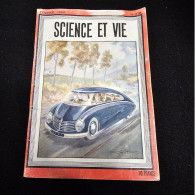 Science Et Vie  1944 énergie électrique Univers Sillage Avion Voiture Automobile Tracta Chaleur Terrestre Divers Pub - 1900 - 1949