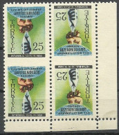 Turkey; 1956 25th International Anti-Alcoholism Congress ERROR "Partially Imperf." - Unused Stamps