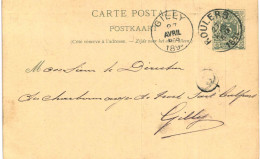 (Lot 01) Entier Postal  N° 45 5 Ct écrite De Roulers Vers Gilly - Briefkaarten 1871-1909