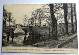 Seventh Veterinary Hospital Winter Quarters. The Entrance Of The Camp - Other & Unclassified