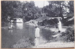 SAINT-MAUR-CRETEIL - La Pêche Dans Le Petit Bras - CPA 1915 - Andere & Zonder Classificatie