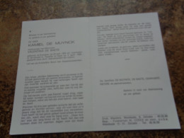 Doodsprentje/Bidprentje   KAMIEL DE MUYNCK   Evergem 1904-1989 Gent  (Wdr Valentina DE BAETS) - Religion &  Esoterik
