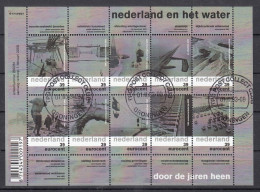 Nederland 2003 Nvph Nr 2152 - 2161, Mi Nr 2086 - 2095, Nederland En Het Water, Gestempeld, Compleet, Sheet - Oblitérés