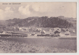 Fixe Grünen Bei Sumiswald La Gare Chemin De Fer Publicité Religion A D Weber Ancien Casino Vevey 28.01.1914 - Andere & Zonder Classificatie