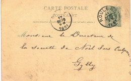 (Lot 01) Entier Postal  N° 45 5 Ct écrite De Roulers Vers Gilly - Postcards 1871-1909