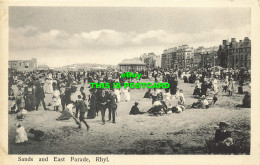 R606358 Sands And East Parade. Rhyl. North Wales Post Card Co. 1915 - Welt