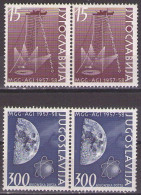 Yugoslavia 1958 - International Geophysical Year - Mi 868-869 - MNH**VF - Unused Stamps