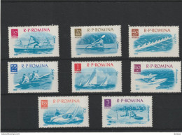 ROUMANIE 1962 SPORTS NAUTIQUES Yvert 1834-1841, Michel 2048-2055 NEUF** MNH Cote 10 Euros - Nuevos