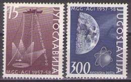 Yugoslavia 1958 - International Geophysical Year - Mi 868-869 - MNH**VF - Nuevos