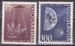 Yugoslavia 1958 - International Geophysical Year - Mi 868-869 - MNH**VF - Ongebruikt