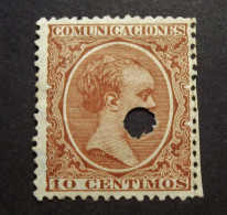 Espana - Spain - Alfonso XIII -  Perfin - Lochung   -  Cancelled - Usados