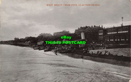 R607048 West Beach From Pier. Clacton On Sea. IXL Series. 1907 - World