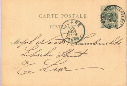 (Lot 01) Entier Postal  N° 45 5 Ct écrite De Borgerhout Vers Lier  (format Plus Petit) - Tarjetas 1871-1909