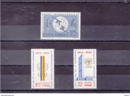 ROUMANIE 1965 ONU UIT Yvert 2098-2099 + 2125, Michel 2375-2376 + 2402 NEUF** MNH Cote 3,70 Euros - Ongebruikt