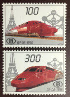 Belgium 1996 New Railway Line Stamps Set MNH - 1996-2013 Vignettes [TRV]