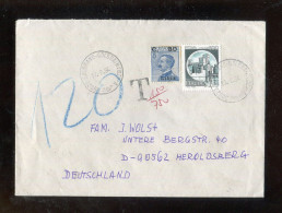 "ITALIEN" 1994, Int. Brief Nach Deutshland, Nachgebuehr (A1252) - 1991-00: Marcofilia