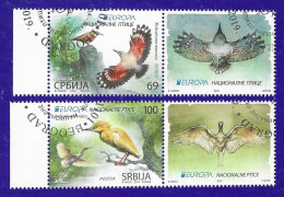 Serbien / Srbija / Serbia 2019 , EUROPA CEPT Heimische Vögel - Gestempelt / Fine Used / (o) - 2019