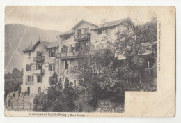 Restarurant Küchelberg Merano? Old Postcard Posted 192? B240503 - Merano