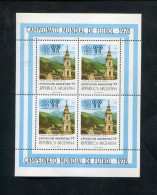 "ARGENTINIEN" 1978, Mi. 1322 "Fussball-WM" Kleinbogen ** (A1254) - Blokken & Velletjes