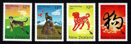 New Zealand 2018 Year Of The Dog  Set Of 4 MNH - Nuevos