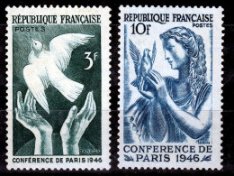 ⁕ FRANCE 1946 ⁕ Peace Conference, Paris Mi.763/764 ⁕ 2v MLH - Ongebruikt