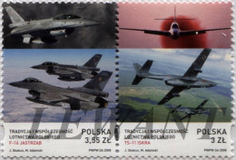 2008.03.31. Contemporary Aircraft In Poland (F-16, TS-11) - MNH - Nuovi