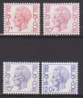 Belgique N° 1582P4 - 1587P4  *** S.M. Le Roi Baudouin - 1971 - Ongebruikt