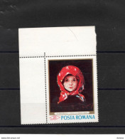 ROUMANIE 1968 Peinture, Fillette Par Grigorescu, Coin De Feuille  Yvert 2372 NEUF** MNH - Ongebruikt