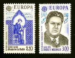 1985 FRANCE N 2366 / 67 EUROP  DARIUS MILHAUD -ADAM DE LA HALLE - NEUF** - Unused Stamps