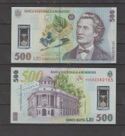 ROMANIA 500 LEI  2005 ( Reprint 2009)  The Poet Mihai Eminescu  Polymer   UNC - Roumanie