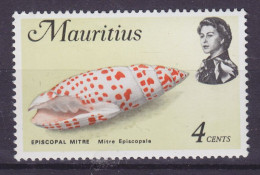 Mauritius 1969 Mi. 333 Y 4c. Shell Meeresschnecke Episcopal Mitre, MNH** - Mauritius (1968-...)