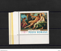 ROUMANIE 1968 Peinture, Médore Et Angélique Par Ricci, Coin De Feuille  Yvert 2375 NEUF** MNH Cote 3,30 Euros - Nuovi
