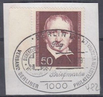 BERLIN  482, Gestempelt Auf Briefstück, SoSt., Gottfried Schadow, 1975 - Used Stamps