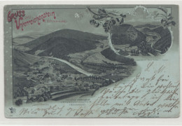 Gruss Aus Unterreichenstein Old Postcard Posted 1898 B240503 - República Checa