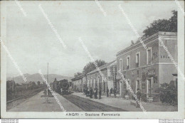 Bt33 Cartolina Angri Stazione Ferroviaria Provincia Di  Salerno Campania - Salerno