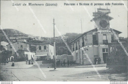 Bt21 Cartolina Saluti Da Montenero Panorama E Stazione Della Funicolare Livorno - Livorno