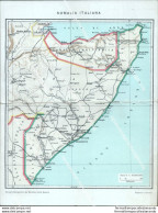 Bt561 Cartolina Militare Doppia Somalia Italiana Cartina Mappa - Altri & Non Classificati