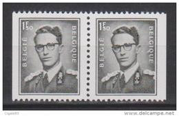 Belgique N° 1561d ** Du B3-B5 - S.M. Le Roi Baudouin - Se Tenant - 1970 - Unused Stamps